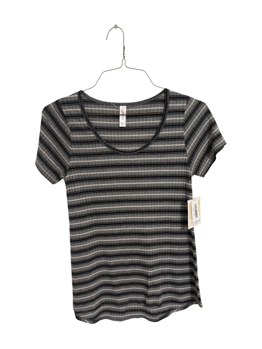 LuLaRoe Classic Tee XS Striped Short Sleeve Shirt NWT Minimalist Coastal Casual